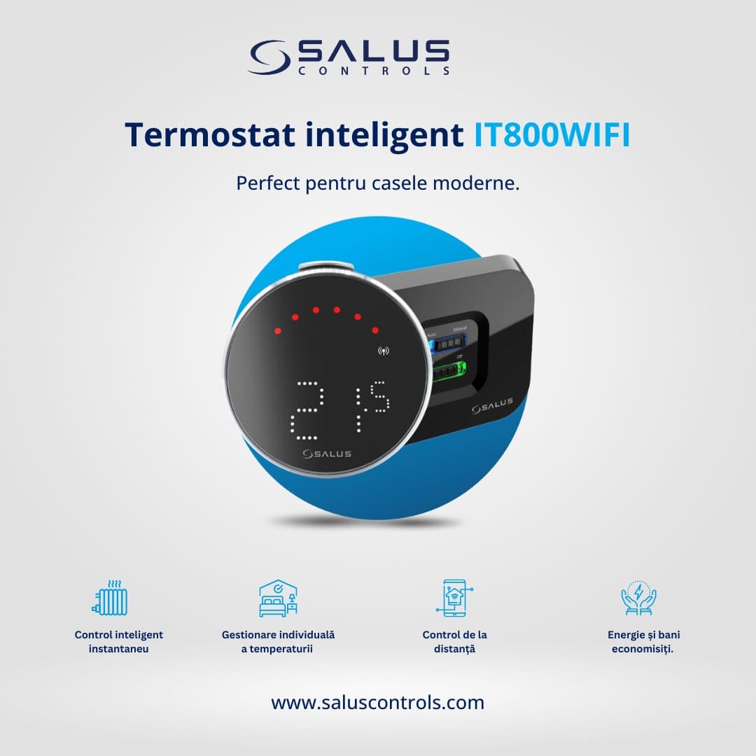 Sistem smart home Salus Controls cu integrare CRM și ERP